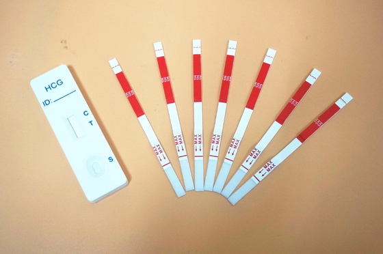 طقم اختبار كاسيت للتشخيص السريع للحمل دقيق HCG للاختبار الذاتي في المنزل