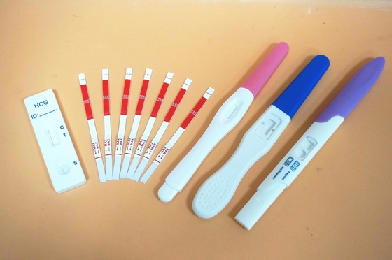 طقم اختبار كاسيت للتشخيص السريع للحمل دقيق HCG للاختبار الذاتي في المنزل